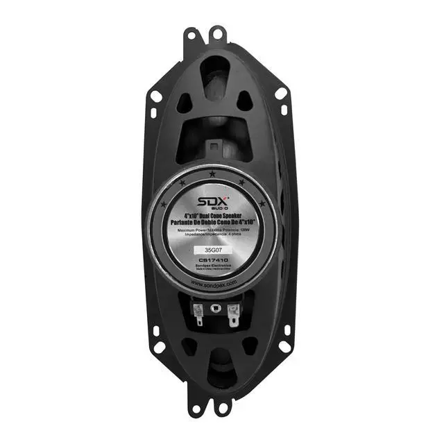 Alt view image 6 of 7 - 4x10 Speaker,Dual Cone Car Speaker,4x10 Door speaker Single Unit,Full Range,4 Ohm,Wide Frequency Response,Enhanced Bass,Polypropylene Cone,Rubber Surround,OEM Replacement,Coaxial,Car Stereo System