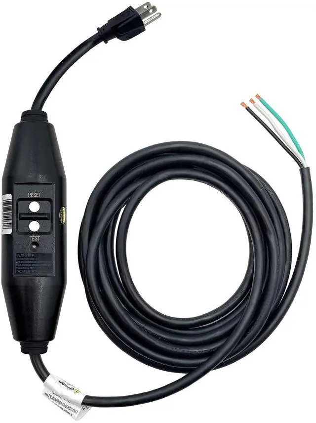 Main image of Manufacturing 30438003-01 15' in-Line GFCI w/Flying Leads User Attachable Rainproof GFI