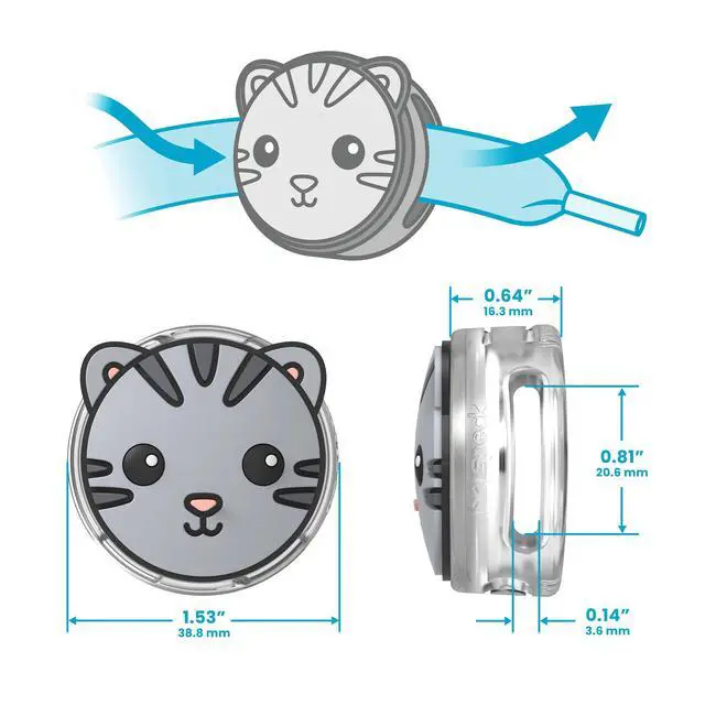 Alt view image 2 of 7 - Tagimals Cute Cartoon Apple AirTag Holder Hidden AirTag Tracker Cases Easily Attach to Shoe or Collar 4 Fun Characters (Pack of 4)