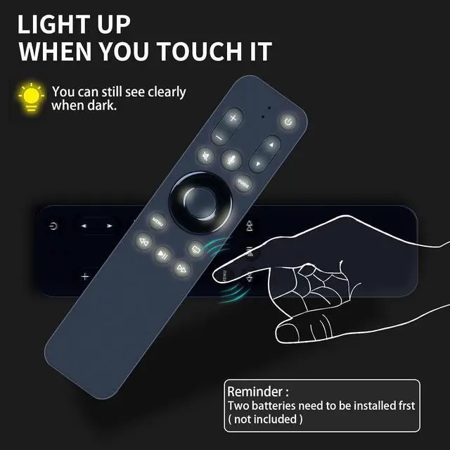Alt view image 3 of 7 - URC1110 Replacement Remote Control for Apple TV HD & 4K TV Box - Supports Siri Voice