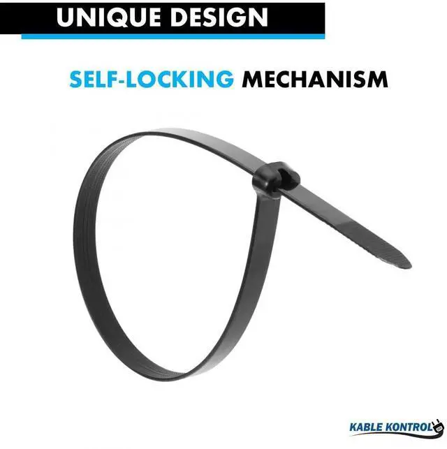 Alt view image 6 of 7 - Metal Pawl Cable Ties, 14 Inch 100 Pcs, 120 Lbs Test Black | Metal Tooth, Stainless Steel Toothed Self-Locking Ties, UV Resistant Steel Barb Zip Ties for Indoor & Outdoor Use