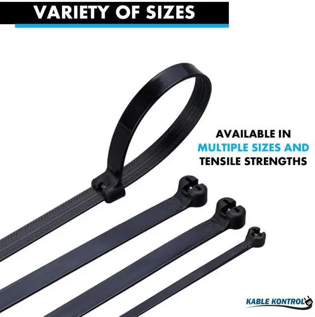 Alt view image 7 of 7 - Metal Pawl Cable Ties, 14 Inch 100 Pcs, 120 Lbs Test Black | Metal Tooth, Stainless Steel Toothed Self-Locking Ties, UV Resistant Steel Barb Zip Ties for Indoor & Outdoor Use