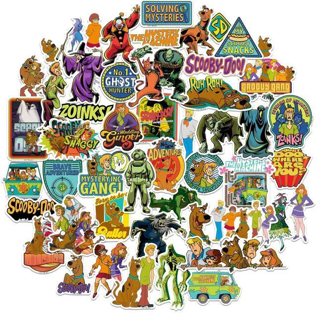 Main image of Scooby-Doo Sticker Pack 50-Count Die-Cut L Deluxe, Tablet, Indoor & Outdoor