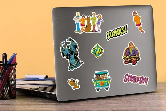 Alt view image 5 of 6 - Scooby-Doo Sticker Pack 50-Count Die-Cut L Deluxe, Tablet, Indoor & Outdoor