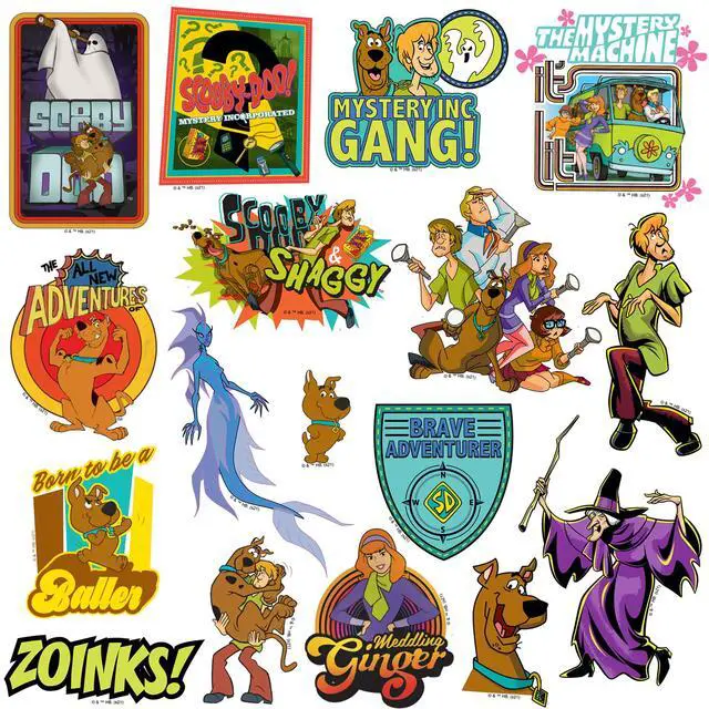 Alt view image 4 of 6 - Scooby-Doo Sticker Pack 50-Count Die-Cut L Deluxe, Tablet, Indoor & Outdoor