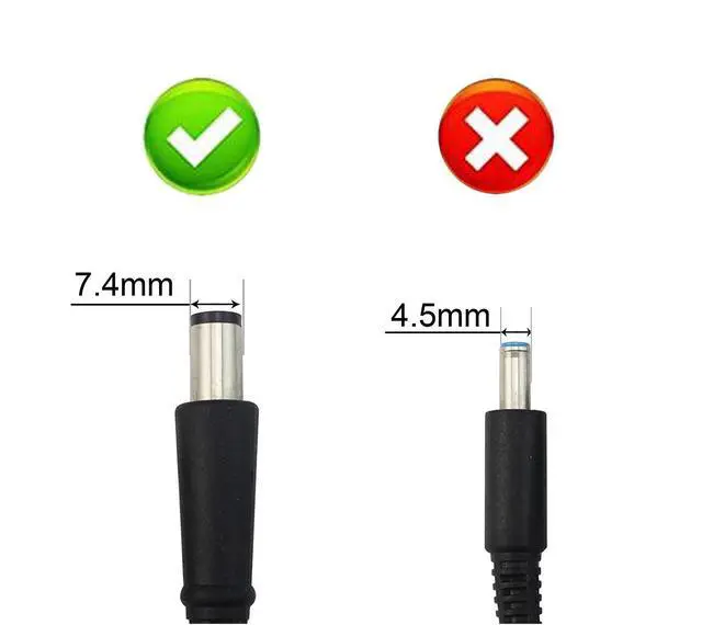 Alt view image 5 of 7 - 65W Charger Adapter for Dell Chromebook 11 3120 3180 3189 Latitude E7240 E7250 E7270 E7280 E7290 E7440 E7450 E7470 E7480 E7490 E5430 E5440 E5450 E5470 E5480 E5580 LA65NS2-01 Pa-12 Power Cord Back up