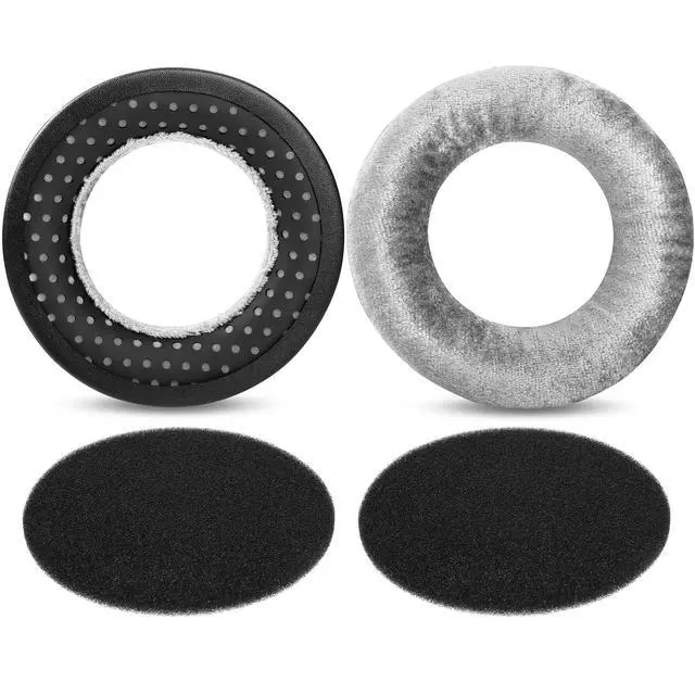Alt view image 3 of 7 - MMX300 DT770 Ear Pads for Beyerdynamic DT770 Pro/DT880/DT990 Pro | Replacement Headband Earpads,with Soft Velours Cushion,for DT880 Pro/HS200/HS400/DT 790/DT797-Silver Kit