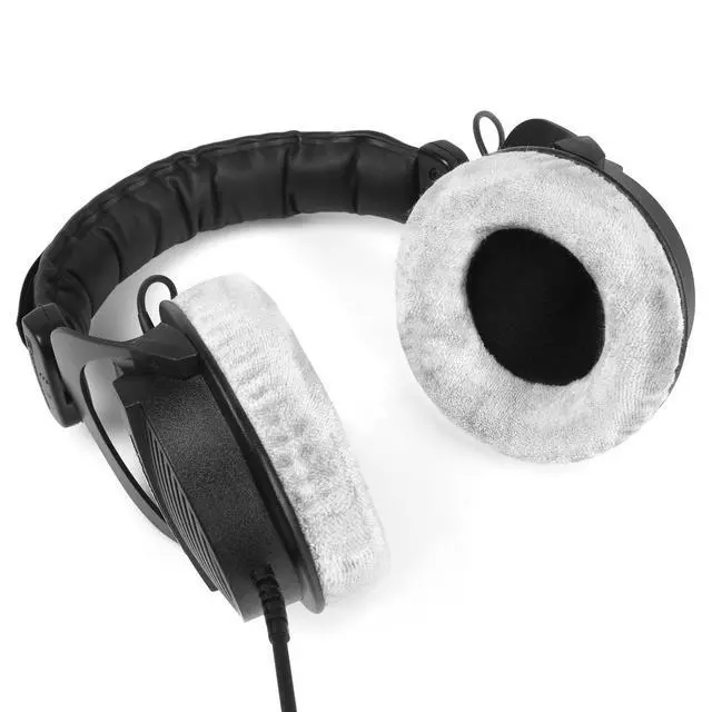 Alt view image 7 of 7 - MMX300 DT770 Ear Pads for Beyerdynamic DT770 Pro/DT880/DT990 Pro | Replacement Headband Earpads,with Soft Velours Cushion,for DT880 Pro/HS200/HS400/DT 790/DT797-Silver Kit