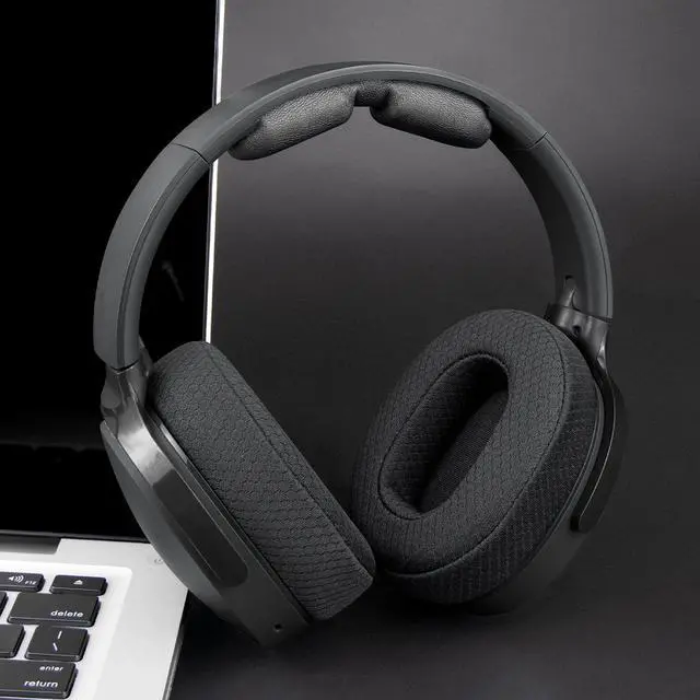 Alt view image 3 of 7 - Mesh Earpads for Skullcandy Crusher Evo/Hesh ANC/Hesh Evo - Black | for Skullcandy Crusher(Wireless/ANC/Evo/540), Hesh(3/ANC/Evo), Venue ANC Headphones