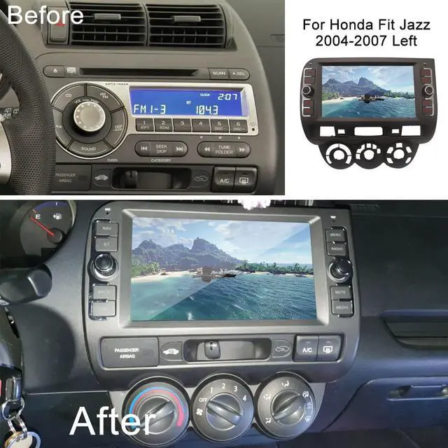 Alt view image 2 of 7 - 4GB+64GB Android 15 Car Stereo for Honda Fit Jazz 2004-2007 8 Inch IPS Touch Screen Wireless/Wired CarPlay Android Auto DSP GPS Bluetooth Backup Camera Included