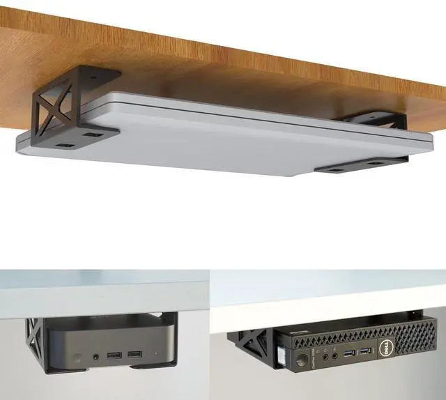 Main image of Under Desk Laptop/Mini PC Storage Mount,CPU Holder,Compatible with Dell OptiPlex,Mac Book,Mac mini and More