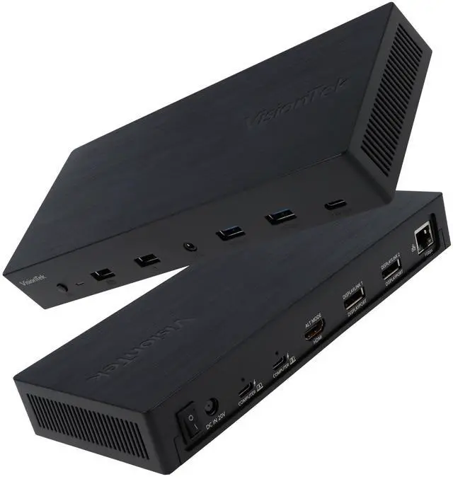 Main image of VT4950 KVM Docking Station Dual Laptop DisplayLink USB-C | Dual Display via HDMI/DP, 100W PD, Switch Work & Personal Laptops, One-click KVM Monitor & Peripheral Toggle, Windows & Mac