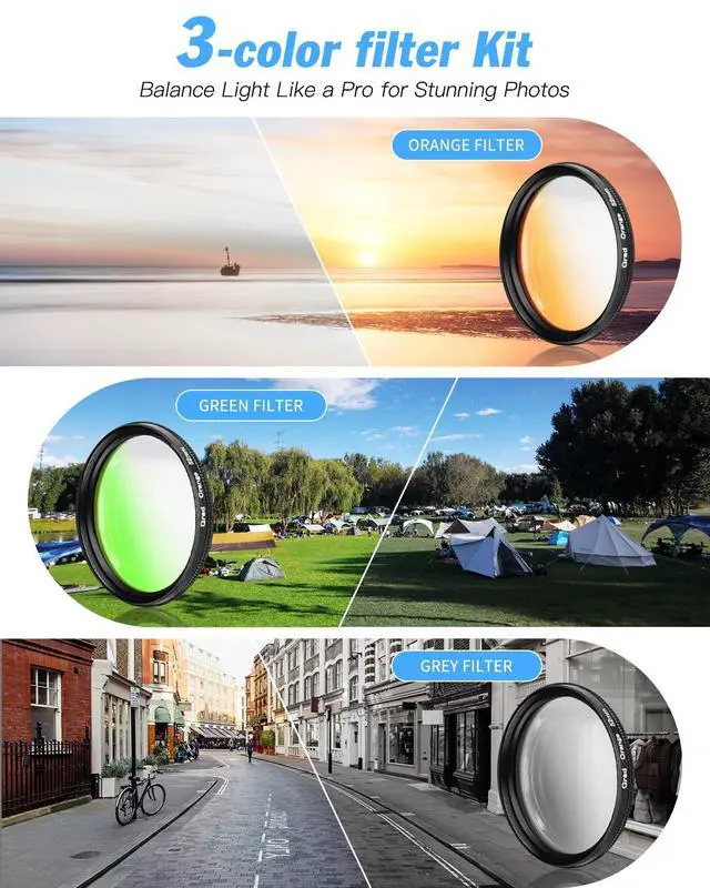 Alt view image 6 of 7 - 8K 64MP Digital Cameras for Photography,16X Zoom,3 Color Filters | 180°Flip Screen2 Batteries, 32GB TF Card,WiFi,Microphone, Tripod, Wide & Macro Lens Kit,Vlogging and Travel,Beginners