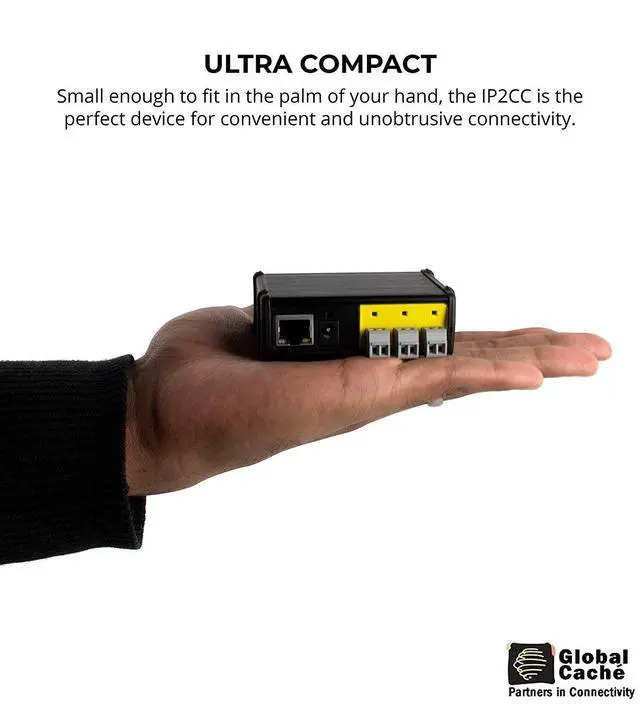 Alt view image 4 of 5 - Caché IP2CC-P iTach TCP/IP to Contact Closure Converter with Power Over Ethernet - Connects Relay Devices to a Wired Connection