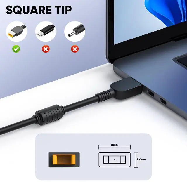Alt view image 4 of 7 - Replacement for Lenovo Legion Charger230W Laptop Charger for Lenovo Legion 5 7 5P C7 S7 Y540 Y545 Y740 Y730 Y900 Y910 Y920 Y7000 Y7000P ThinkPad P15 P16 P73 P72 P71 P53 P52 LOQ 15IRX9 Power Adapter