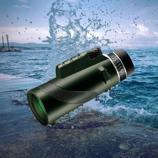 Alt view image 6 of 7 - Monocular-Telescope 80x100 High Powered Monoculars High Definition for Adults High Powered with Smartphone Adapter Telescope Hunting Wildlife Bird Watching Travel Camping Hiking-Green