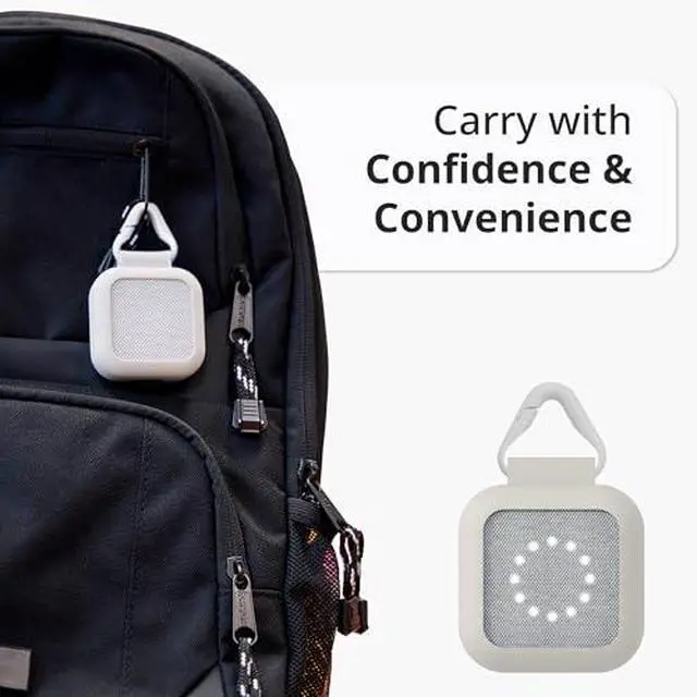 Alt view image 2 of 7 - Talk® Kids GPS Tracker & Communication Device with Marron Silicone Case Screen-Free, Push-to-Talk Voice Messaging, School-Friendly, 7-Day Battery, 30-Day Satisfaction Promise