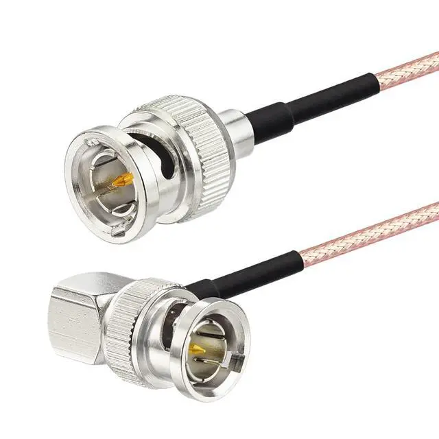 Alt view image 7 of 7 - HD-SDI 3G SDI Cable BNC Male to Right Angle BNC Male 75 Ohm RG179 Jumper Cable 3ft for Surveillance Camera System CCTV/DVR Cables 2-Pack