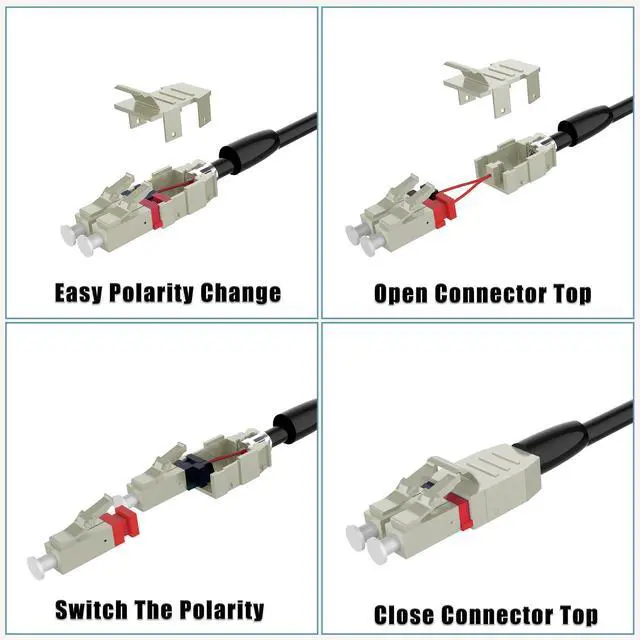 Alt view image 6 of 6 - OM3 LC to LC Outdoor Armored Fiber Patch Cable Multimode 50M | 164ft, OD-5mm, Duplex 50/125m, 10Gb/40Gb, Uniboot, Direct Burial, LSZH, For Data Center Long-Distance Use