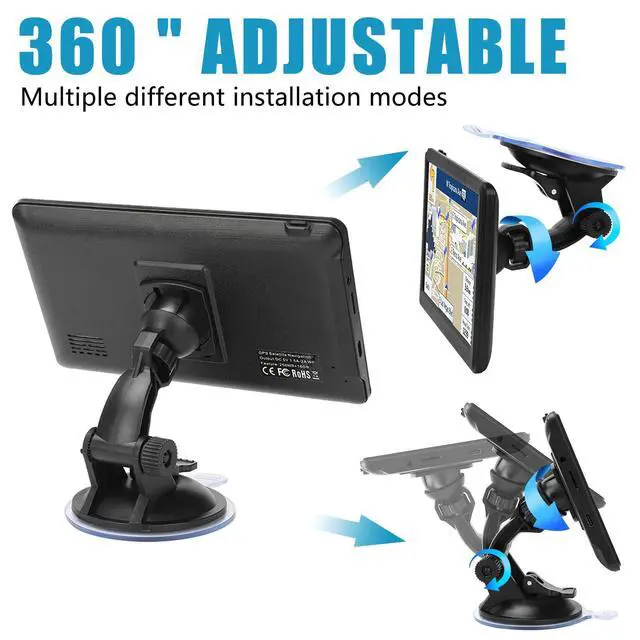 Alt view image 7 of 7 - GPS Navigation for car 2026 7-inch GPS Navigation System, Intelligent Real-time Voice Guidance, Supports Custom Route Planning for Cars, SUVs, and Trucks, and Includes Free map Updates