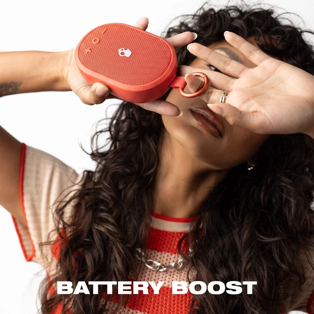 Alt view image 5 of 7 - Skullcandy Kilo 2 Wireless Bluetooth Speaker, IPX7, 24-Hour Battery Waterproof, True Wireless Stereo, Touch Controls, Punchy Bass, Carabiner and Strap Included, Rechargeable Battery