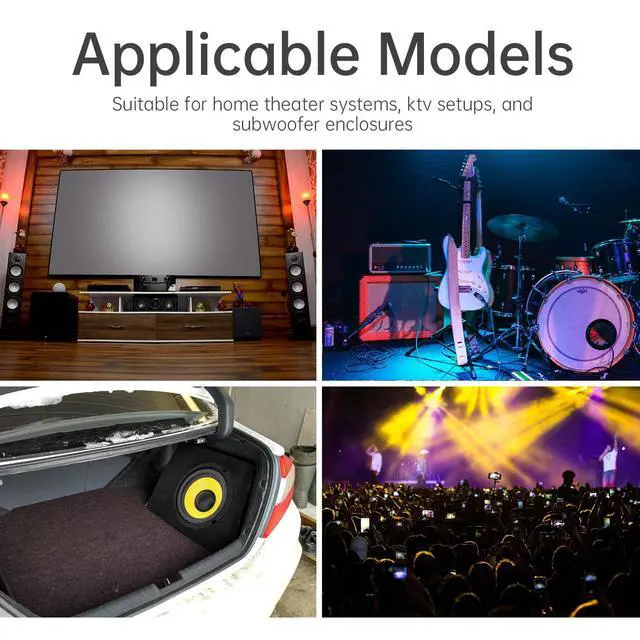 Alt view image 5 of 7 - 8 Inch Bass Loudspeaker Woofer Speaker, Car Speakers Wide Frequency Response Car Audio Stereo Speaker for Car Audio/Home Theaters