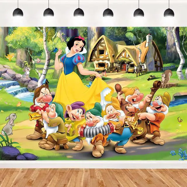 Main image of Princess Backdrop, 7x5 FT Banner & Background for Girls' Birthday Party Theme Decor