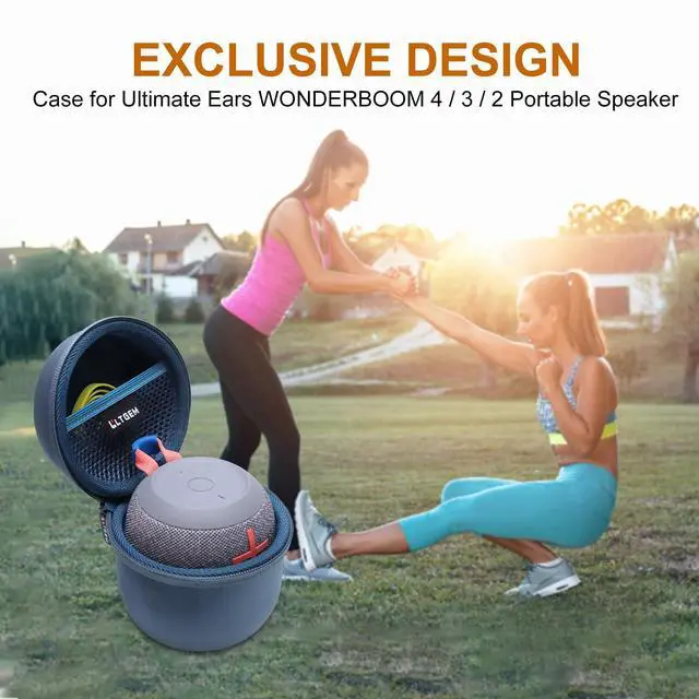 Alt view image 7 of 7 - Case for Ultimate Ears WONDERBOOM 4 Waterproof Bluetooth Speaker Blue | Hard Carrying Travel Case for Ultimate Ears WONDERBOOM 4/3/2/Play Portable Waterproof Bluetooth Speaker