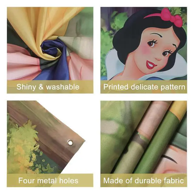 Alt view image 3 of 7 - Princess Backdrop, 7x5 FT Banner & Background for Girls' Birthday Party Theme Decor