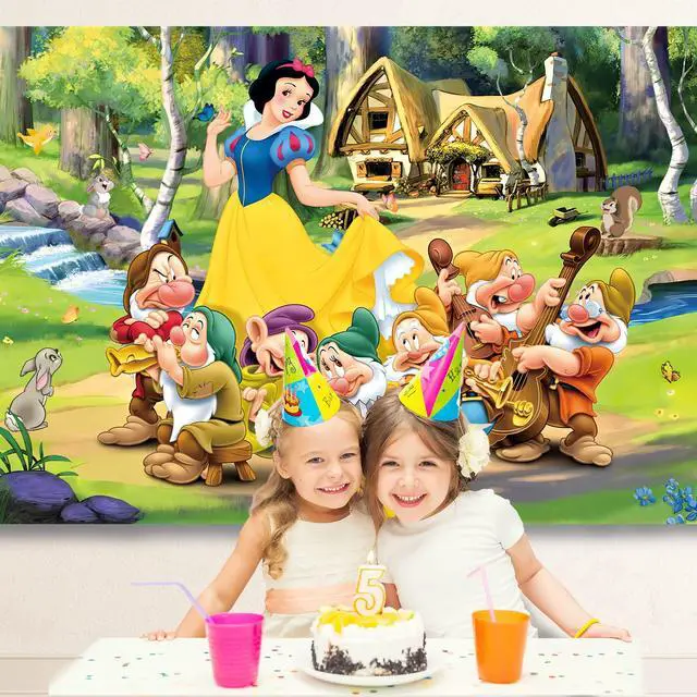Alt view image 5 of 7 - Princess Backdrop, 7x5 FT Banner & Background for Girls' Birthday Party Theme Decor