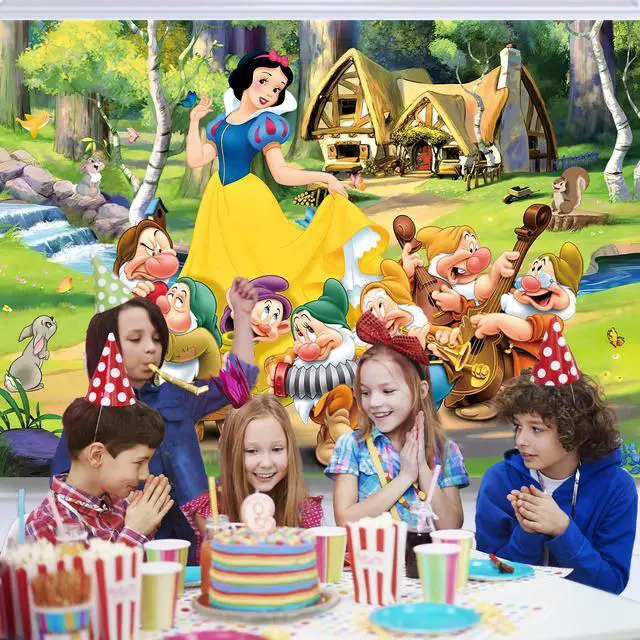 Alt view image 7 of 7 - Princess Backdrop, 7x5 FT Banner & Background for Girls' Birthday Party Theme Decor