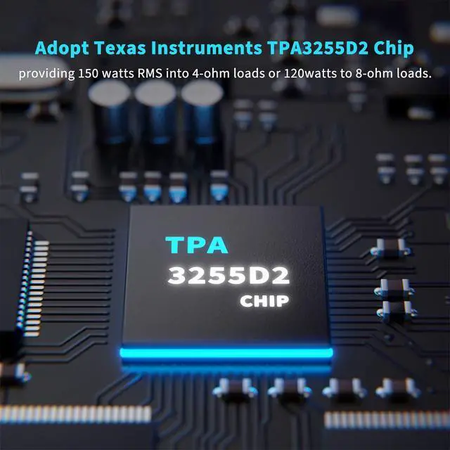 Alt view image 3 of 7 - M03 200 Watt TPA3255 Subwoofer Amplifier Mini Mono Channel Audio Power Amp for Home Theater Full-Frequency and SUB Bass Switchable with 32V/5A Power Supply