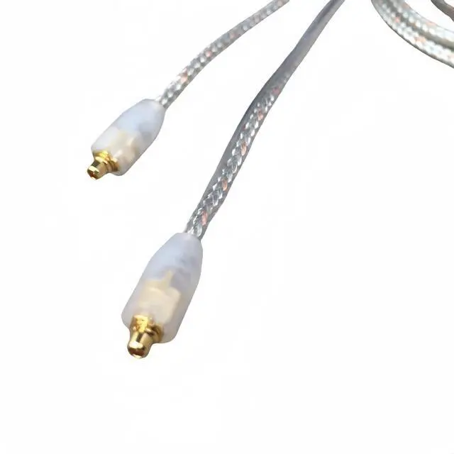 Alt view image 3 of 7 - Replacement EAC64CL 64 -Inch Detachable Earphone Cable for Shure SE215, SE315, SE425 SE535 and SE846 Earphones (Clear)