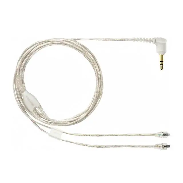 Alt view image 6 of 7 - Replacement EAC64CL 64 -Inch Detachable Earphone Cable for Shure SE215, SE315, SE425 SE535 and SE846 Earphones (Clear)