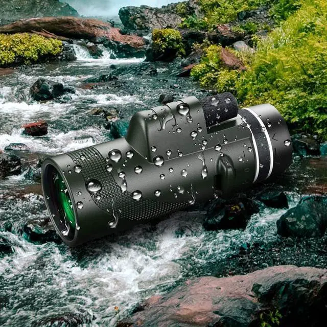 Alt view image 3 of 7 - Monocular-Telescope 80x100 High Powered Monoculars High Definition for Adults High Powered with Smartphone Adapter Telescope Hunting Wildlife Bird Watching Travel Camping Hiking-Green