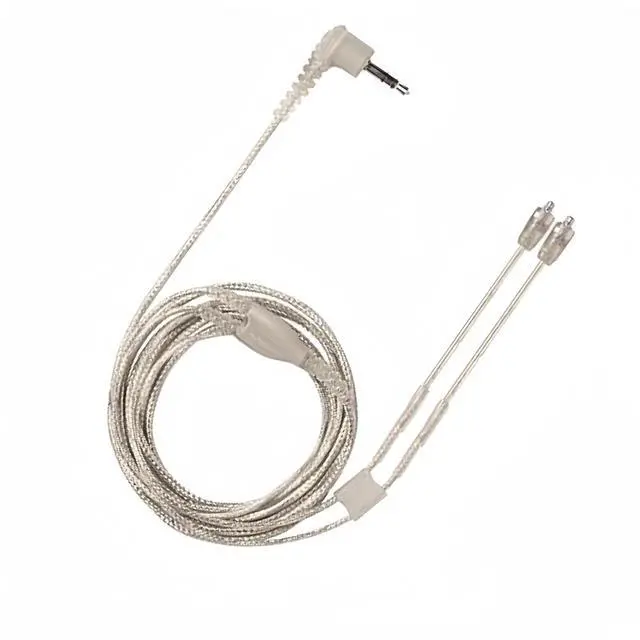 Alt view image 7 of 7 - Replacement EAC64CL 64 -Inch Detachable Earphone Cable for Shure SE215, SE315, SE425 SE535 and SE846 Earphones (Clear)