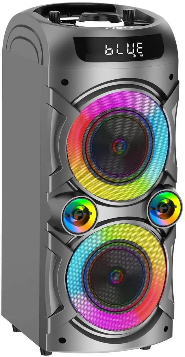 Main image of Portable Bluetooth Speaker 100W Big Powerful Wireless Boombox TWS Pairing Loud Stereo Sound Deep Bass Large Party Speakers with Subwoofer LED Lights for Outdoor Home Camping