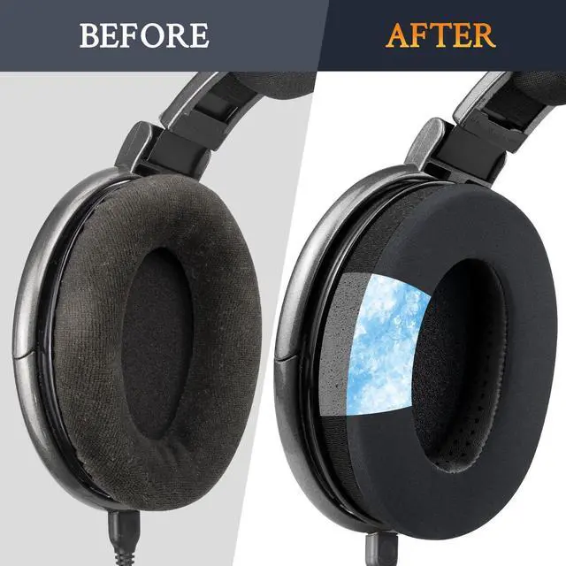 Alt view image 7 of 7 - Cooling Earpads for Sennheiser HD600/HD650/HD6XX - Black | for HD600/HD650/HD660 S/HD660 S2/HD6XX/HD58X/HD580/HD565/HD545/HD535 Headphones
