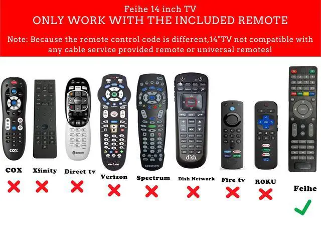 Alt view image 4 of 7 - 14 Inch Small TV - HD LCD Flat Screen Kitchen TV with Digital Tuner, HDMI/USB/VGA, Built-in Stand and Remote Control, Suitable for RV, Camping, and Offices(No Smart TV)