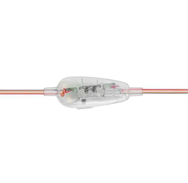 Alt view image 3 of 5 - KTXPro1 Titanium 90s Style On-Ear Headphones, Clear, Volume Control | Retro Style, Wired 3.5mm Plug, 60 ohm Dynamic Drivers
