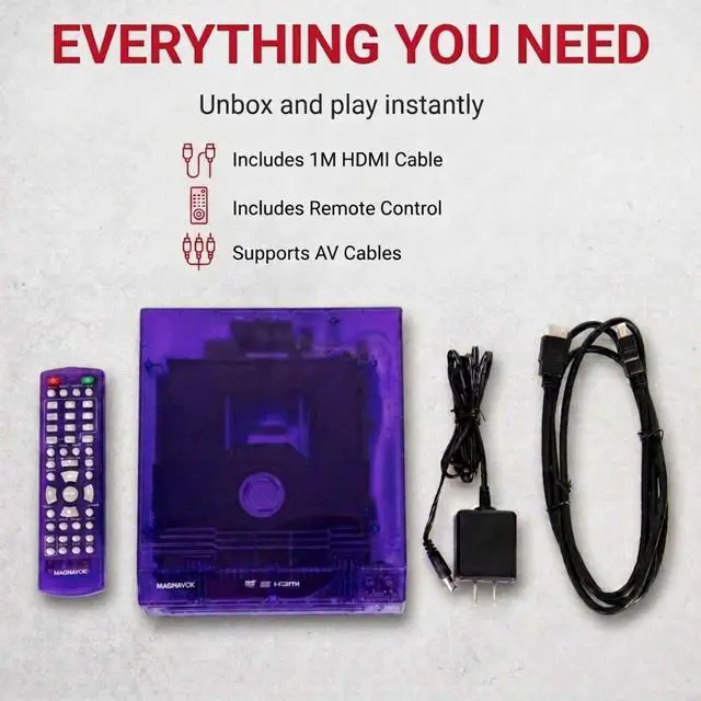 Alt view image 3 of 7 - Translucent DVD Player with HDMI Cable Included, Multi Format DVD CD MP3 Player, HDMI Output, Remote Control, PAL/NTSC Compatible, 2 Channel Audio