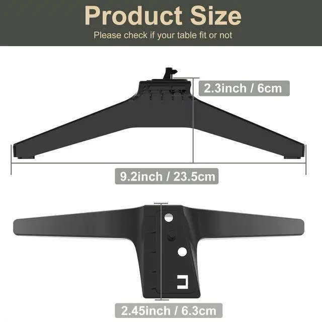 Alt view image 4 of 7 - Stand for LG TV Legs Replacement, TV Stand Legs Only for LG 55UK6500 55UJ6540 55UM7300 55UN6900 55LJ5500UA 49UJ6300 49UK6300 49UM7300 49UN6900 50UK6300 50UK6500 50UN6900, Only for Models We List