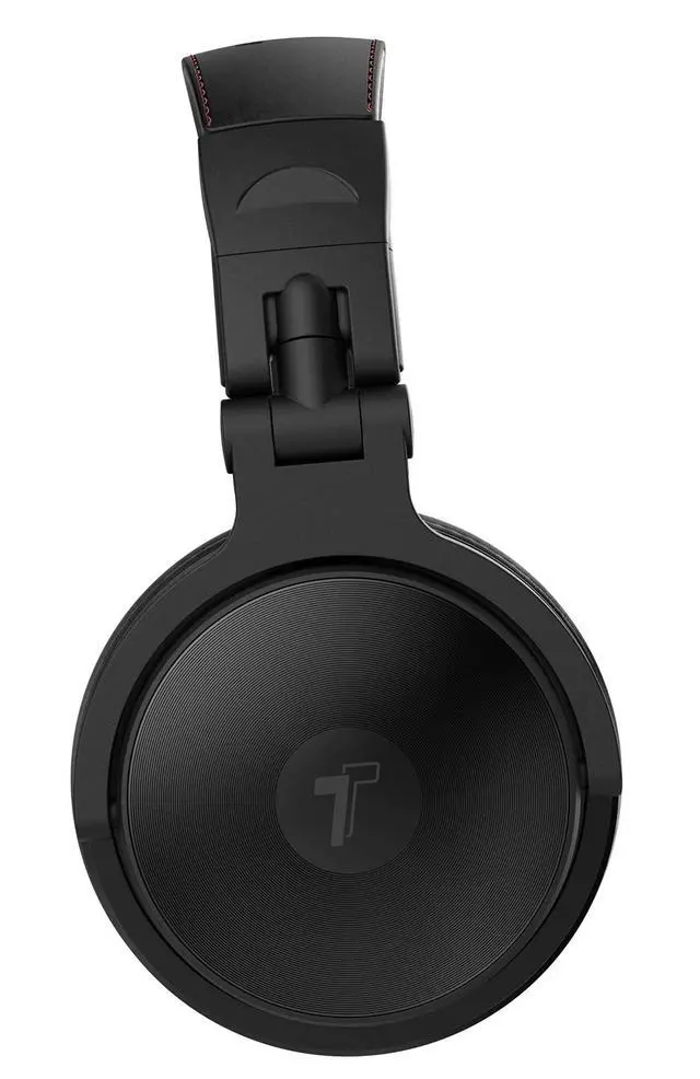 Alt view image 2 of 7 - Thore Over Ear iPhone Headphones with Lightning Connector (Apple MFi Certified) Closed Back Studio DJ Monitor Earphones (50mm Neodymium Drivers) (V200 Black/Red)