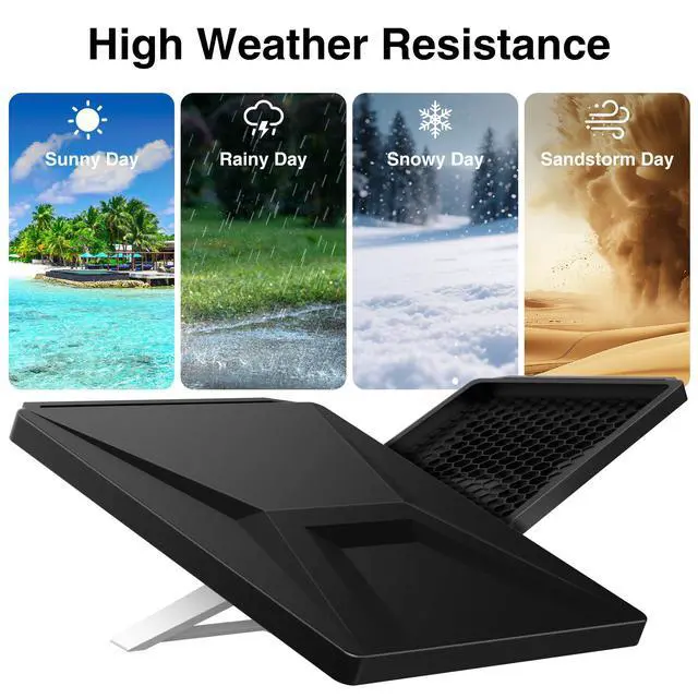 Alt view image 5 of 7 - Starlink Mini Protective Cover Case, Starlink Mini Accesories, Waterproof Silicone Satellite Dish Protector Anti-Hail & Shockproof, Portable for Roof RV Boat Outdoor (Black)