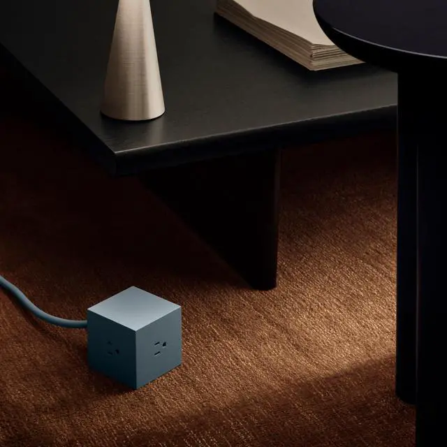 Alt view image 7 of 7 - Square 1 Decorative Power Strip Cube, 3 AC Outlets, Magnetic Desk | Decorative desk power cube with magnetic adhesive mount. USB-C charging extension cord for modern home office and bedside