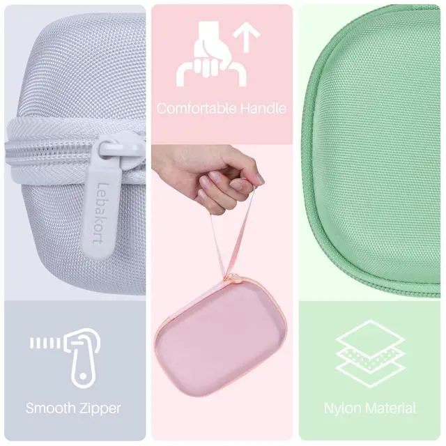 Alt view image 5 of 7 - Storage Case Compatible with Fujifilm Instax Mini Link 3 2 1 Smartphone Printer (Clay White Case)