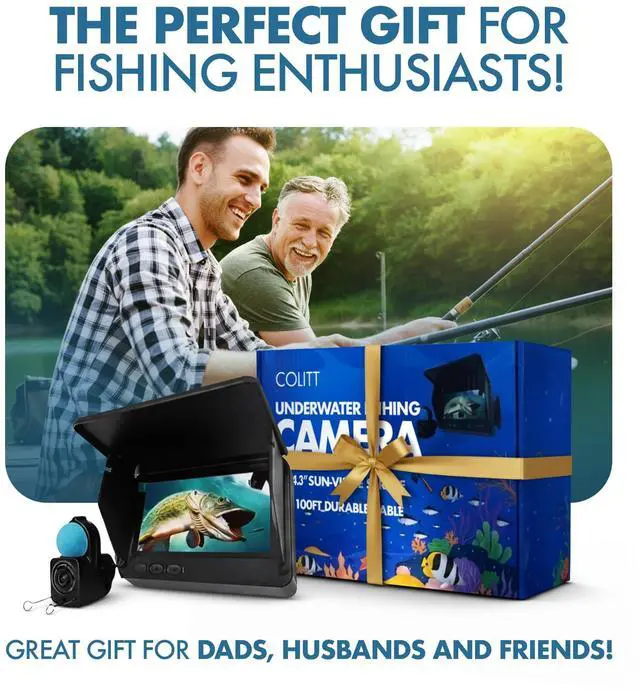 Alt view image 7 of 7 - ® Underwater Fishing Camera, Portable Fish Camera, No WiFi Needed | Ice fishing camera & underwater camera for fishing, real time fish viewing, 4.3 in monitor, 100 ft cable, no wifi app needed