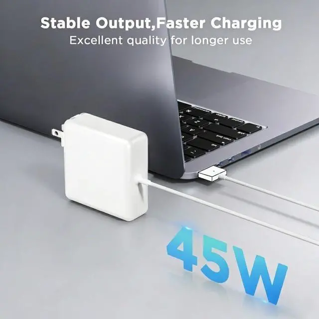 Alt view image 2 of 7 - 45W Charger for MacBook Air, 45W Magnetic2 T-Tip Power Adapter Charger Replacement for Mac Air 11/13 Inch(Applicable to 2012-2017)