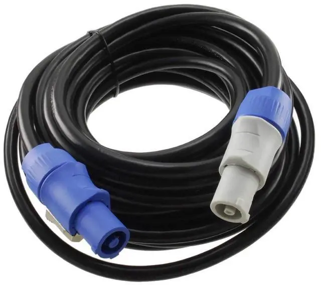 Main image of CablesOnline, 25ft. 16AWG Stage Lighting Fixture PowerCon-Compatible Power-Through Jumper Cable, PC-KA625