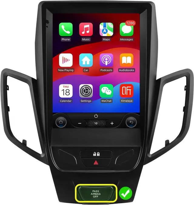Main image of 10.4 Inch HD Touchscreen Android 14 Stereo Car Radio Upgrade for Ford Fiesta 2009-2016 Wireless Apple Carplay | Android Auto 2G+32G WiFi GPS Navigation Bluetooth 5.0 FM,SWC,Car Tablet